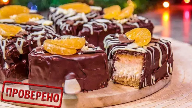 Порционные мандариновые чизкейки