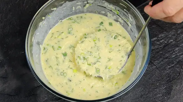 Картофельные блины с зеленью