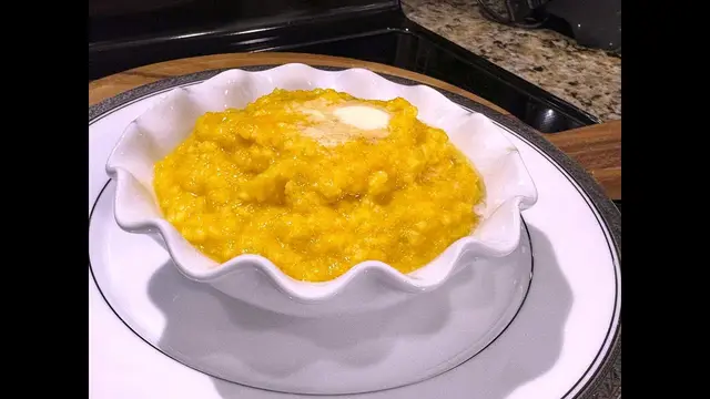Вкусная и полезная тыквенная каша  с пшеном и яблоками