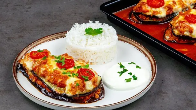Запеченные баклажаны с моцареллой