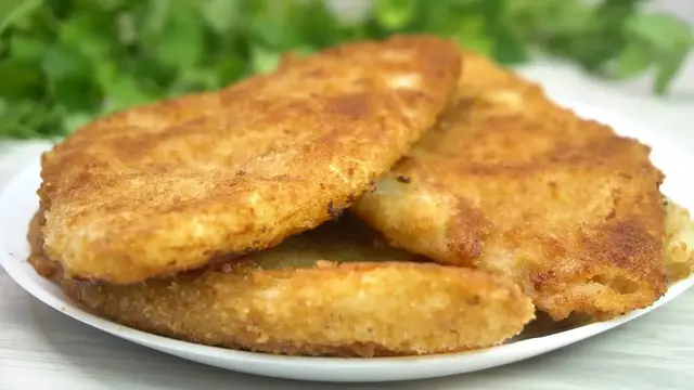 Шницель из капусты на сковородке 