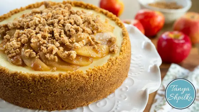 Изумительный яблочный чизкейк с хрустящей крошкой