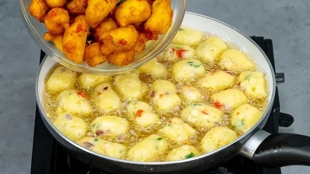 Вкусные картофельные пончики