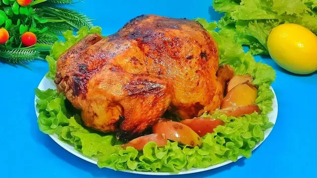 Хрустящая курица на Новый год в мультипечи