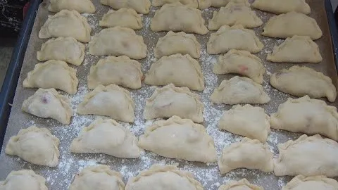Вареники с клубникой