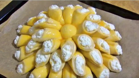 Вкусный пирог с творогом