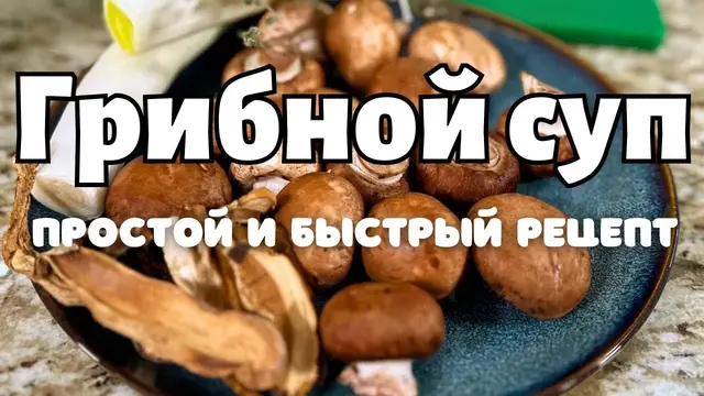 Вкусный грибной суп