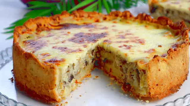 Любимый закусочный грибной пирог