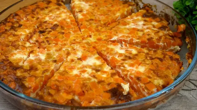 Морковный пирог в духовке