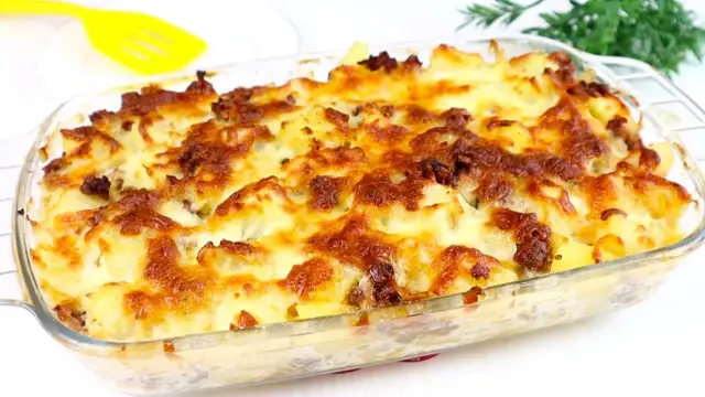 Картошка с фаршем в духовке