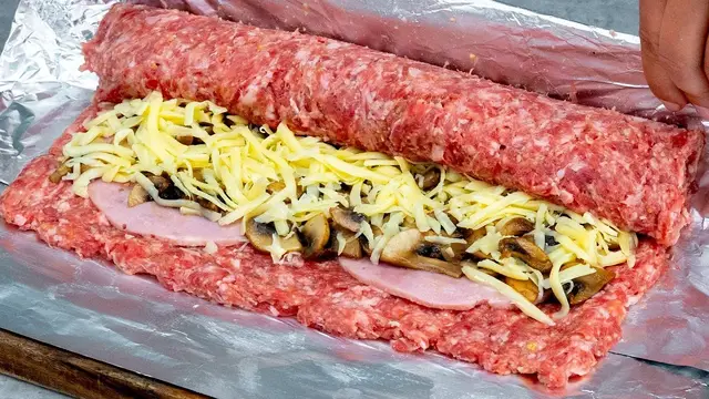 Самый вкусный рулет из мясного фарша