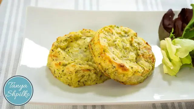 Овощные медальоны из картофеля и брокколи