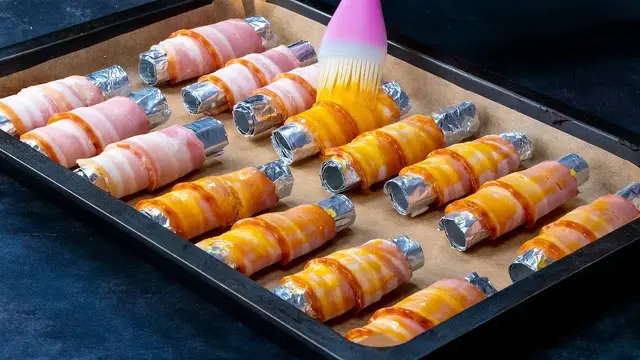 Вкусная закуска с беконом
