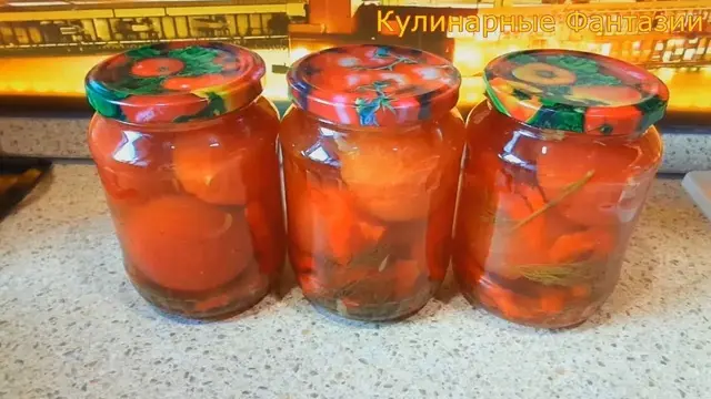 Очень вкусные помидоры с чесночком на зиму
