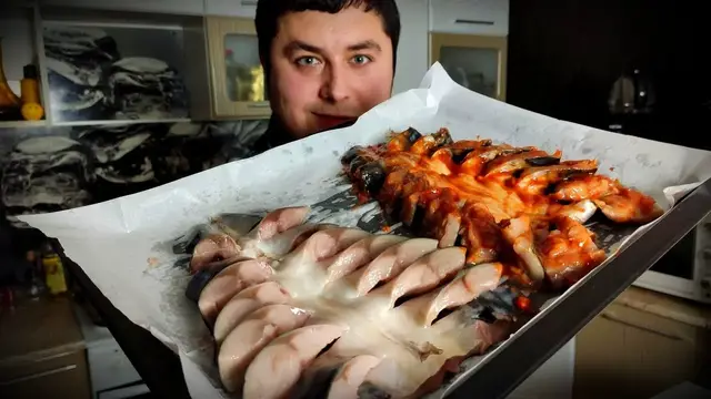 Скумбрия запеченная в духовке