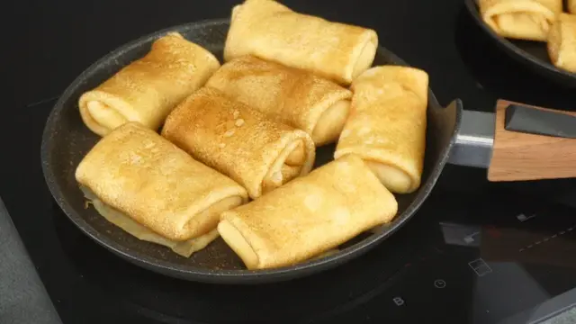 Блинчики с ветчиной и сыром