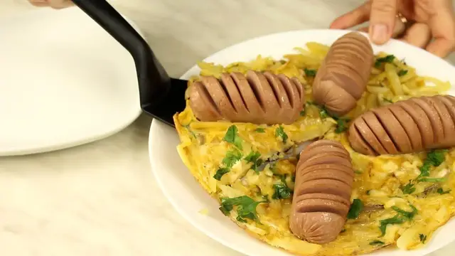 Картофельный омлет с сыром