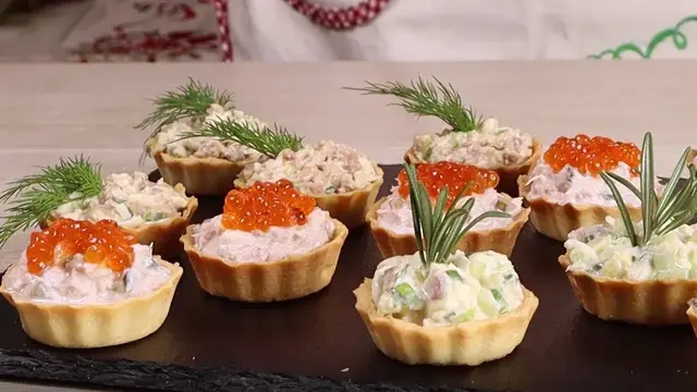 Новогодняя закуска с селёдкой 