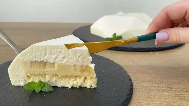 Муссовый нежный торт с лимонной начинкой