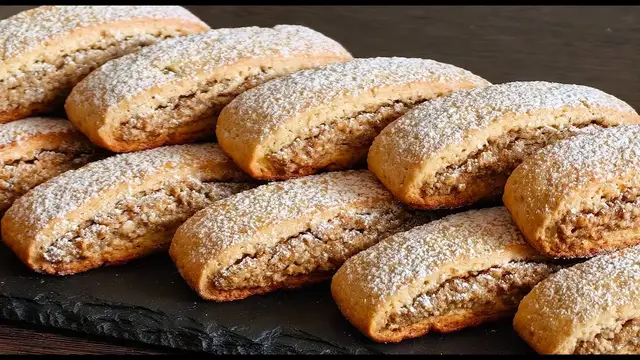 Вкусное печенье с орехами