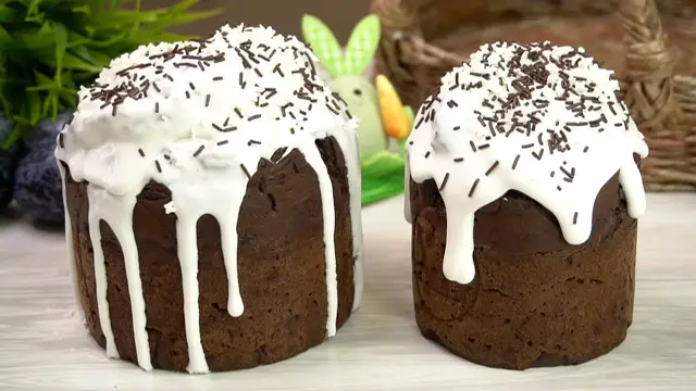 Шоколадный кулич на Пасху