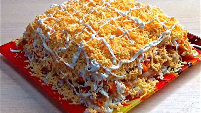 Нежный и сытный салат без мяса и рыбы