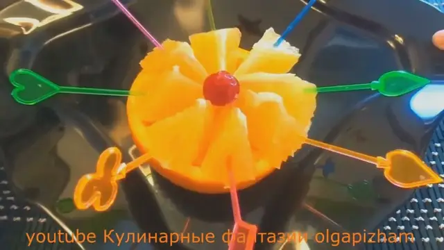 Красивая нарезка апельсинов 
