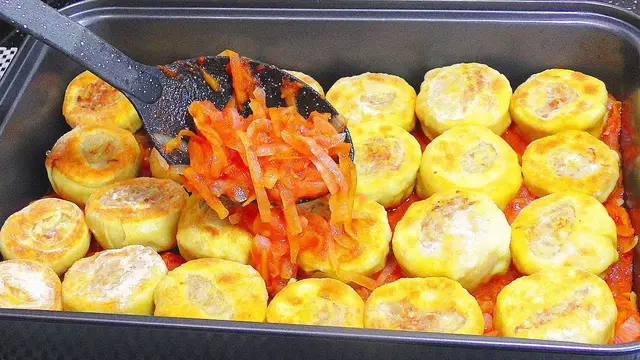 Рулетики с фаршем в духовке