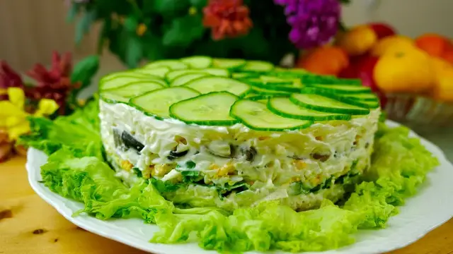 Сытный и вкусный салат