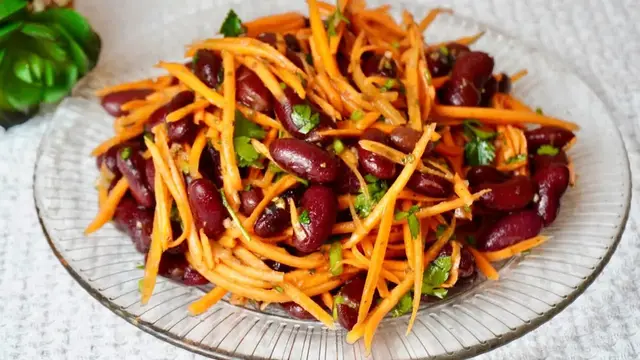 Вкусный салат из фасоли