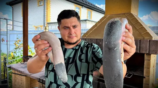 Шашлык из говяжьего языка