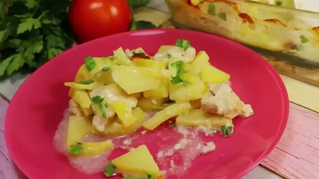 Картошка с мясом в духовке