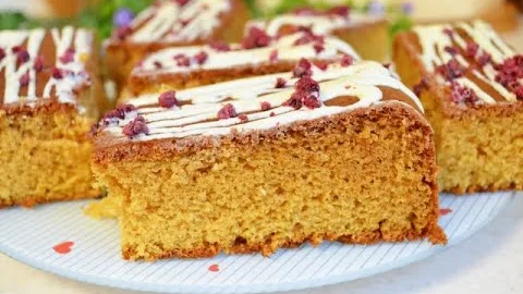 Лучший медово-карамельный бисквит