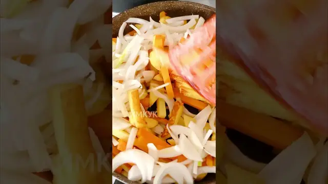 Жареная картошка с тыквой