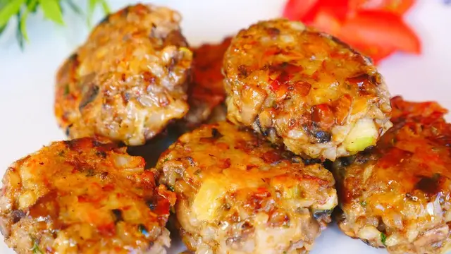 Вкусные гречаники с грибами