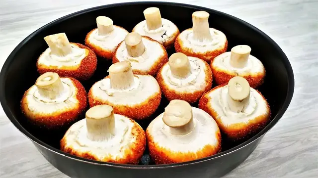 Очень вкусные шампиньоны в духовке