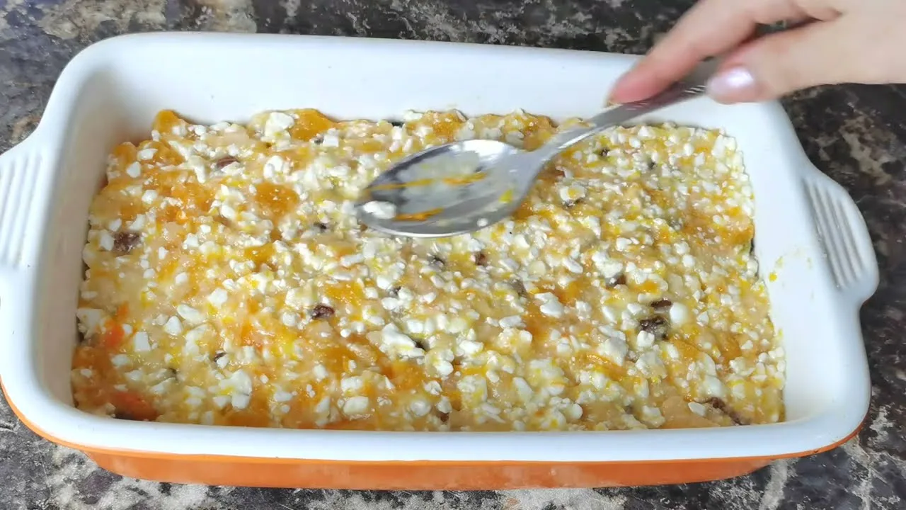 Потрясающий десерт из тыквы и творога