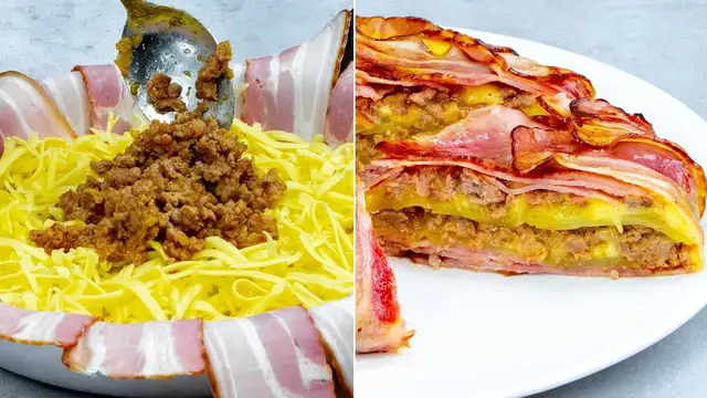 Вкусный ужин из картофеля и фарша