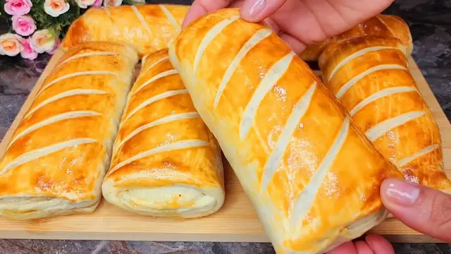 Слойки с тыквой