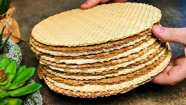 Торт из вафельных коржей