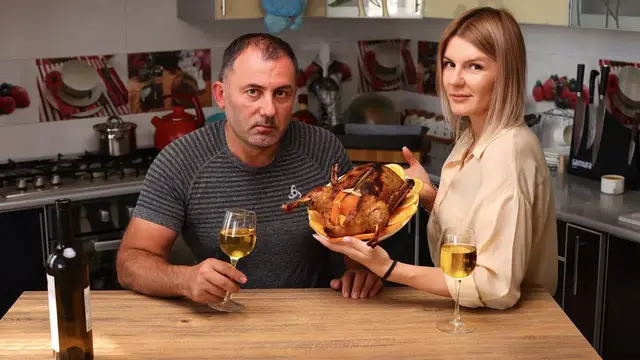 Утка запечённая с апельсинами