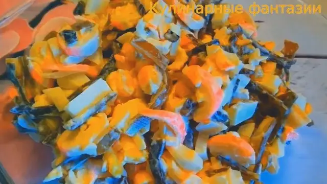 Вкусный салат с крабовыми палочками