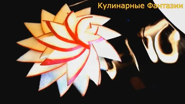Красивая нарезка из яблок 