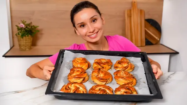 Булочки с корицей и какао