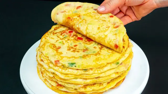 Блинчики с картофелем и перцем