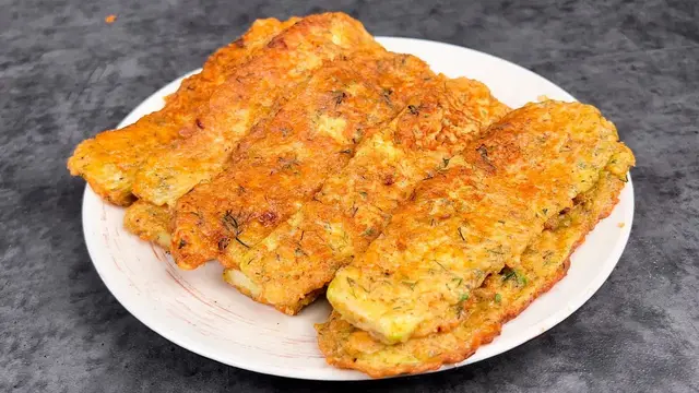 Хрустящие жареные кабачки