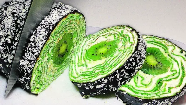 Торт-рулет без духовки