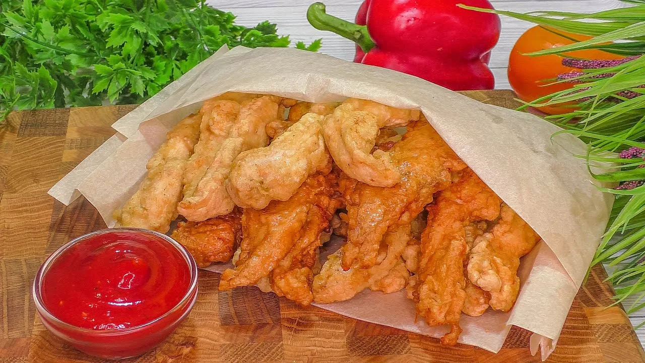 Стрипсы из куриной грудки