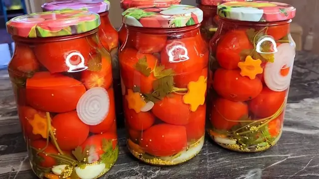 Вкусные помидорами на зиму