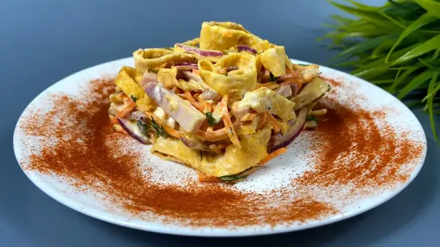 Очень простой и вкусный салат
